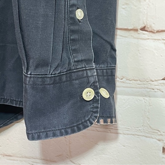 Vintage Eddie Bauer Shirt Mens Gray XL Long Sleeve Button Up Wrinkle Resistant - Picture 6 of 8